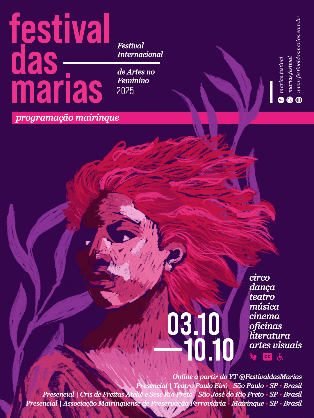 Festival das Marias chega a Mairinque com quatro dias de programação cultural