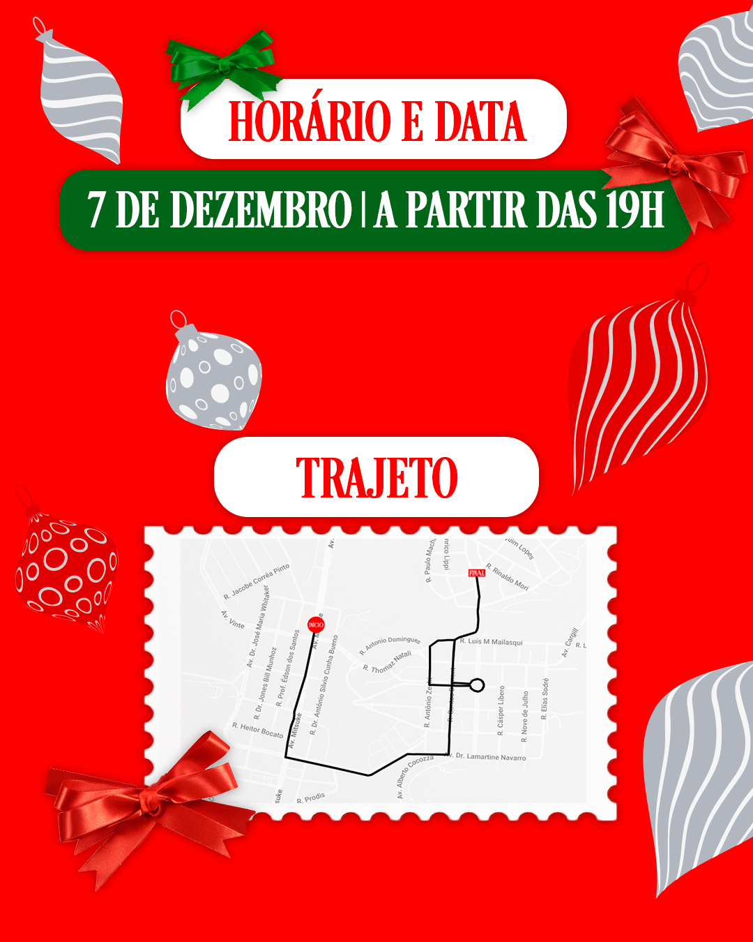 Caravana de Natal da Coca-Cola ilumina Mairinque no dia 7 de dezembro