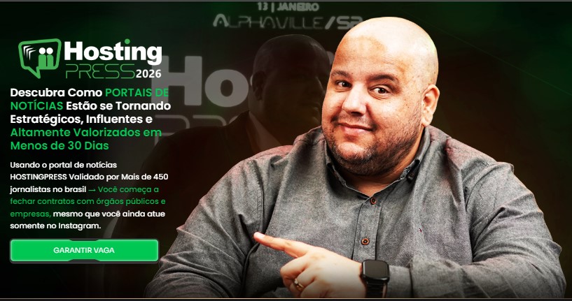HostingPRESS 2026 chega a Alphaville para transformar portais de notícias em negócios lucrativos e estratégicos