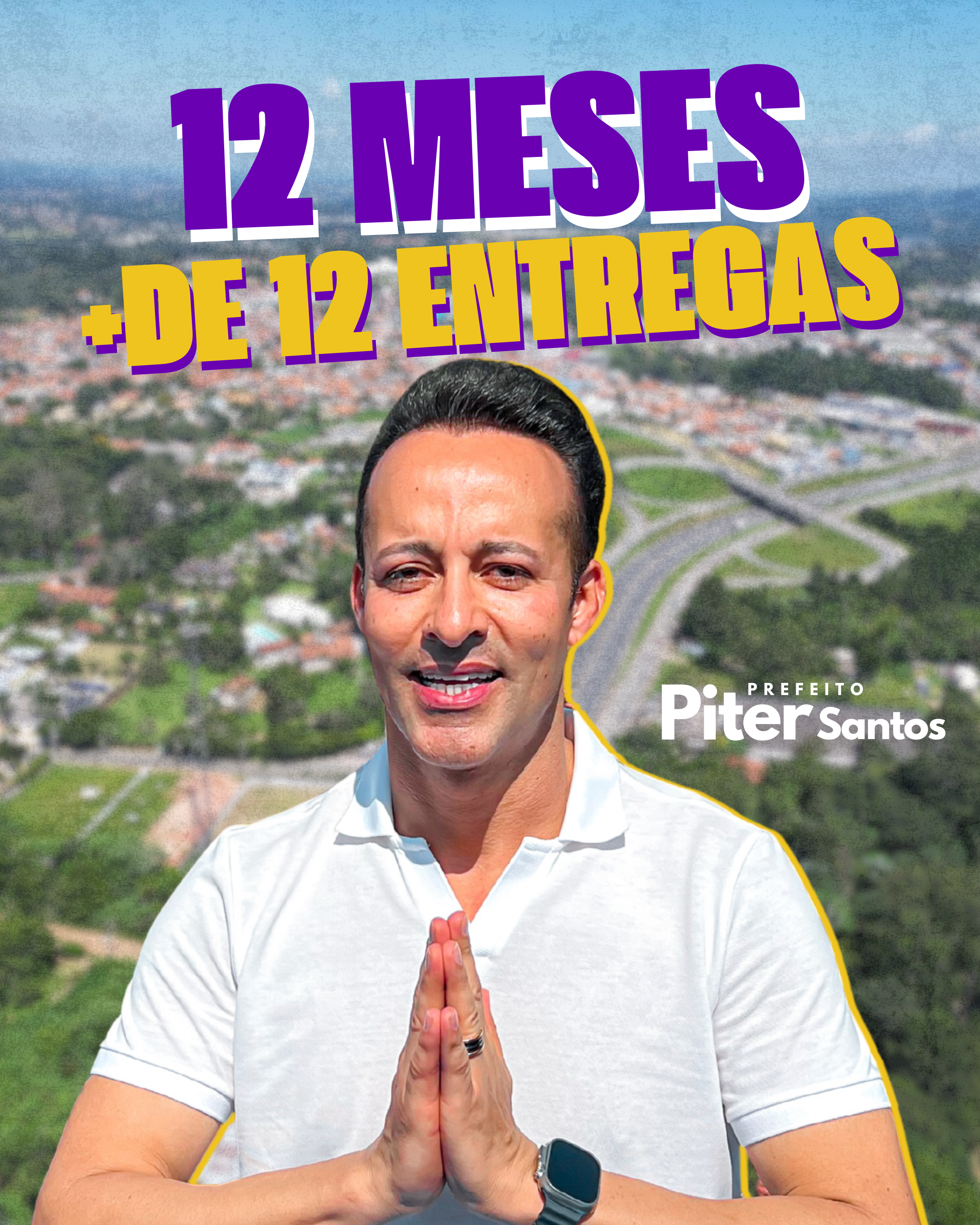 Prefeito Piter Santos realiza mais de 12 entregas e diversas ações em seu 1º ano de governo