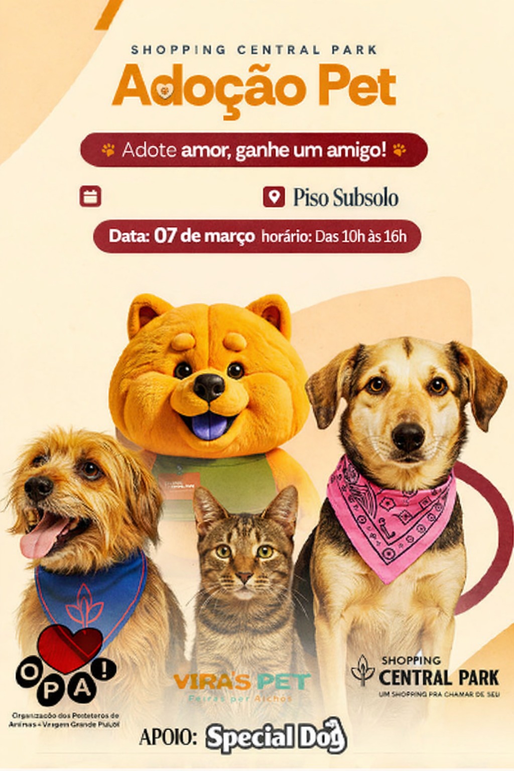 Vargem Grande Paulista tem novo evento de adoção de pets
