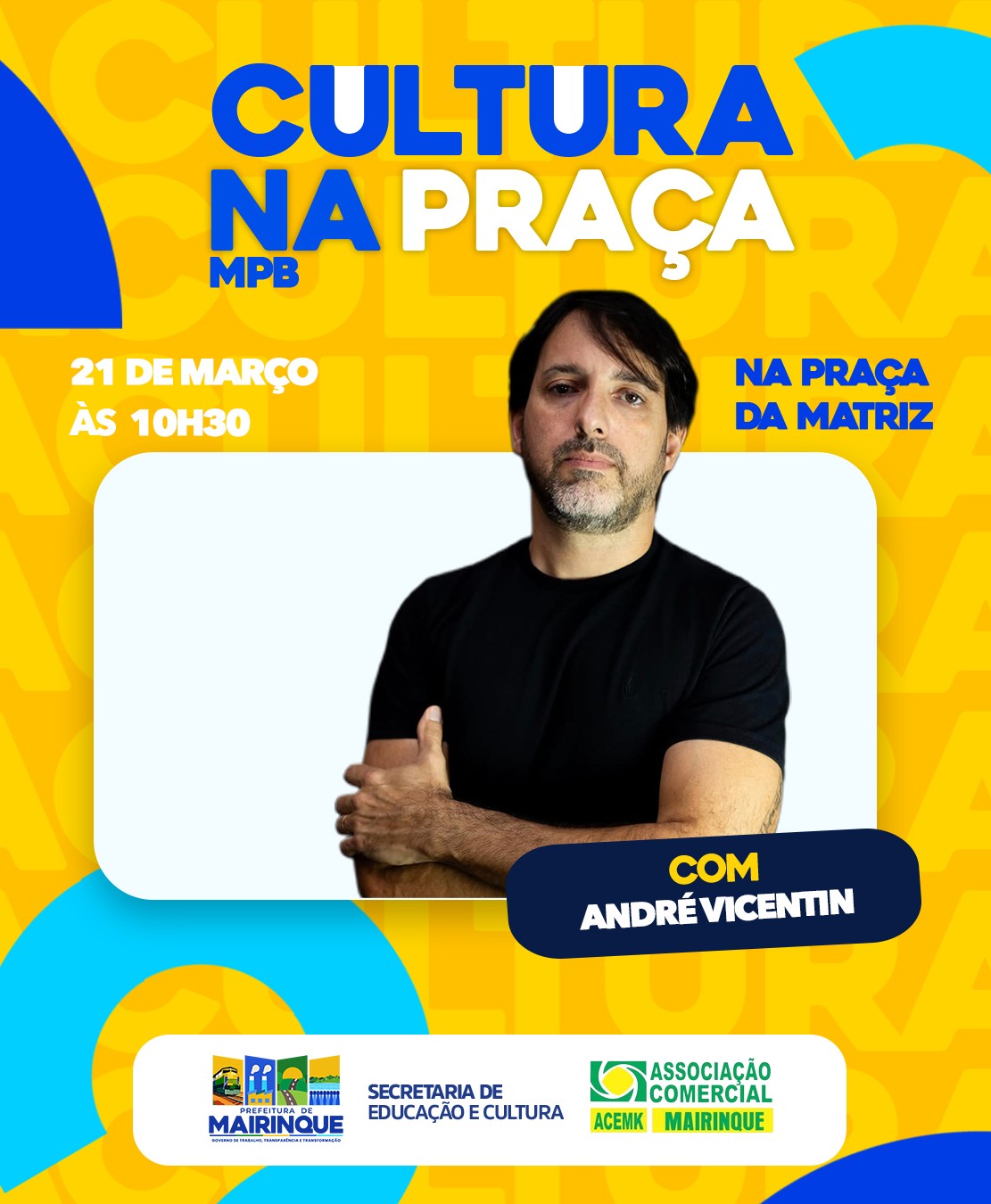 Cultura na Praça leva música brasileira ao centro de Mairinque