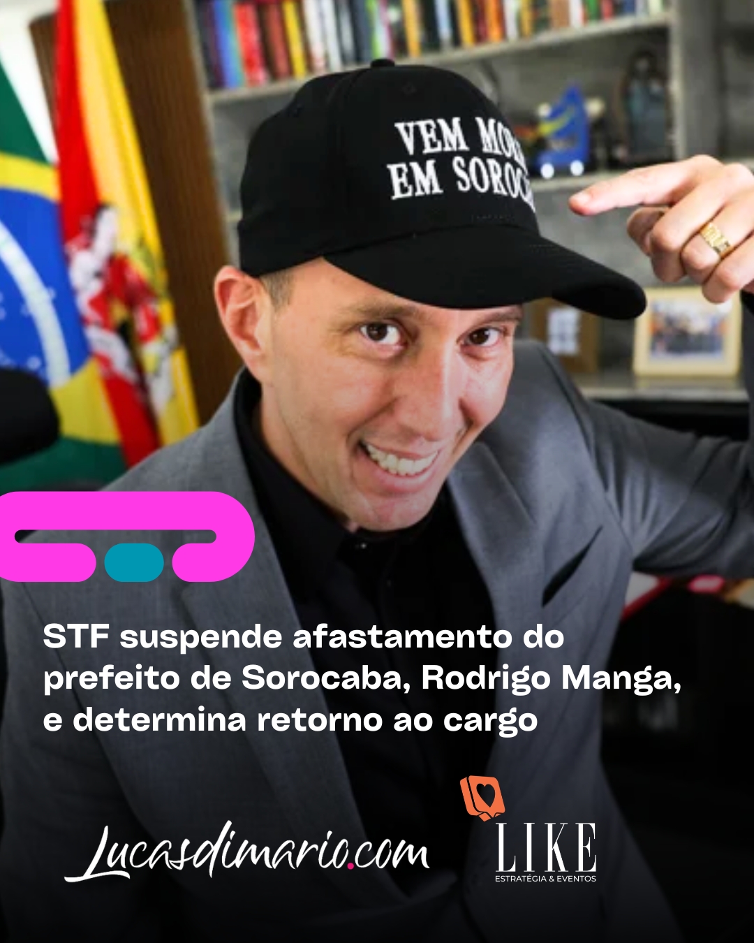 Supremo suspende afastamento de prefeito de Sorocaba Rodrigo Manga