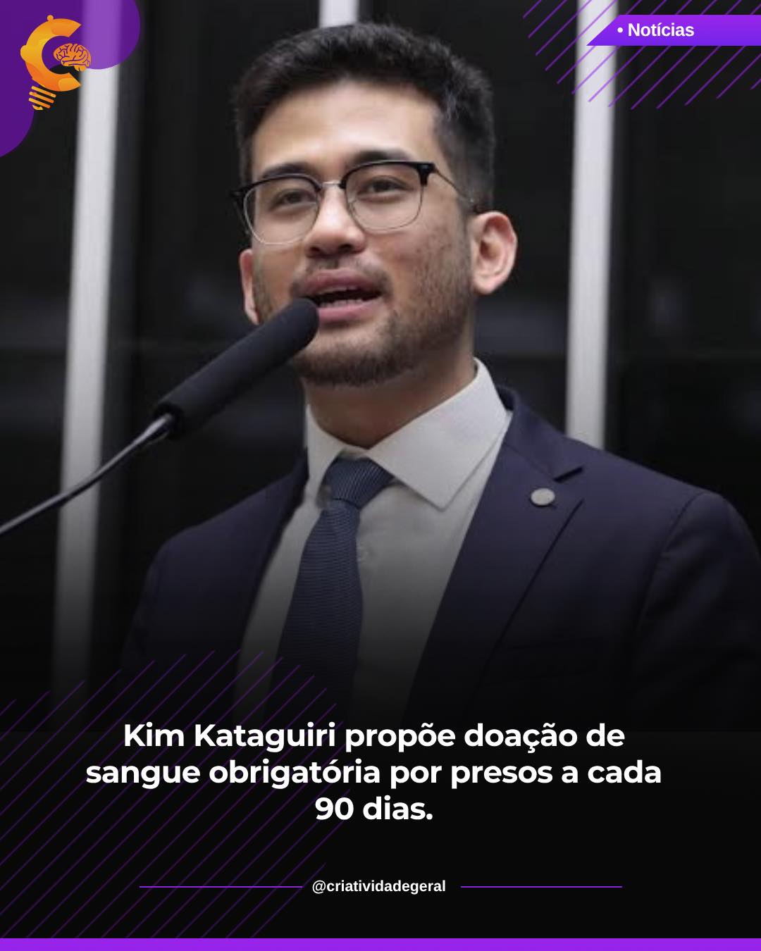 Deputado Kim Kataguiri propõe projeto que obriga presos doarem sangue a cada 90 dias