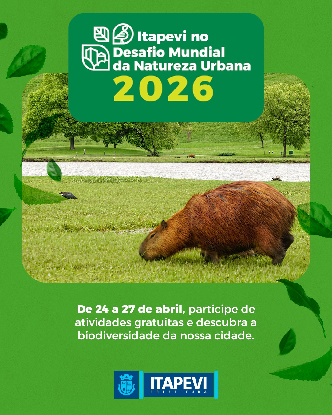 Itapevi participa do Desafio Mundial da Natureza Urbana