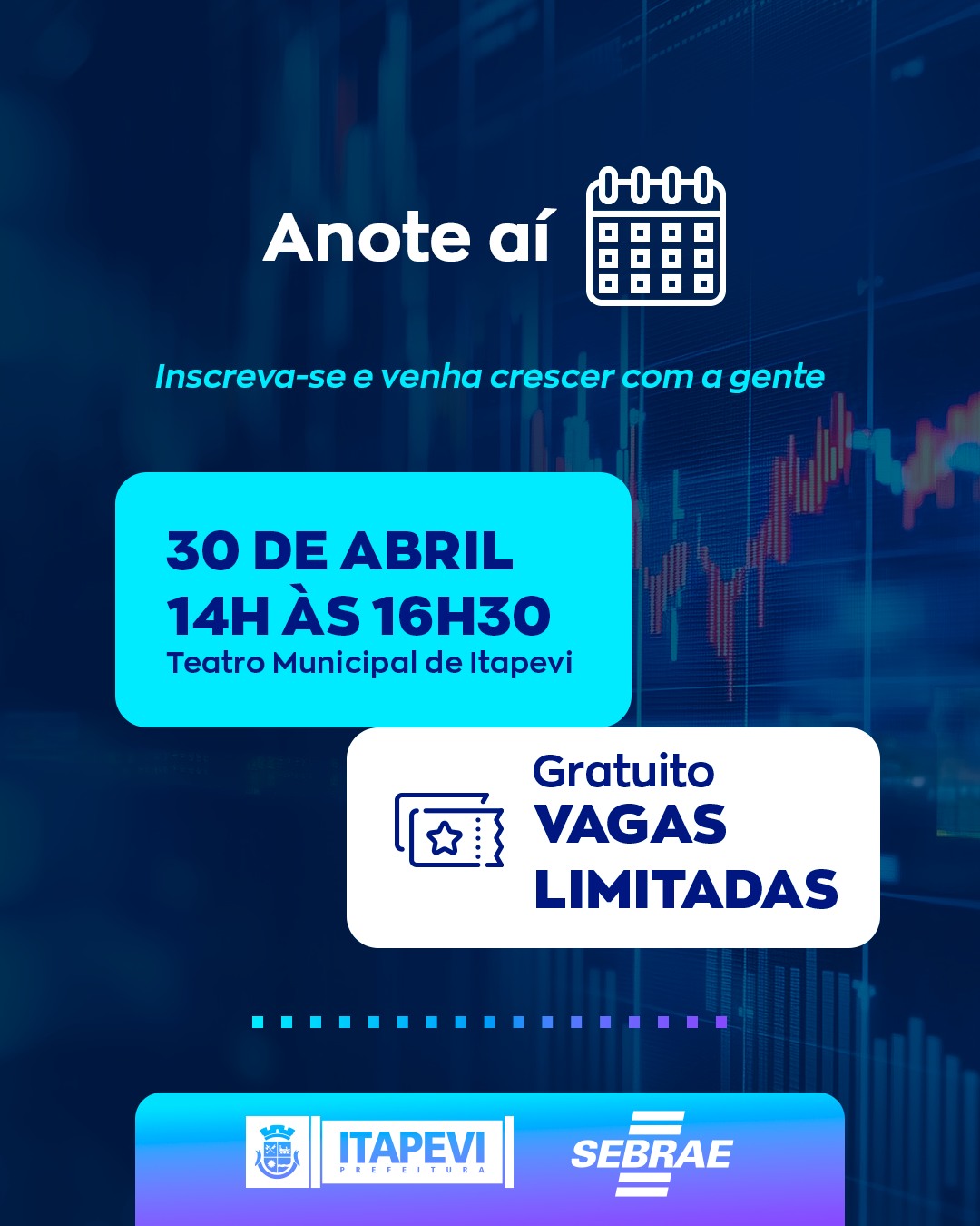 A Prefeitura promove na próxima quinta-feira (30), mais um evento do Empreenda Itapevi