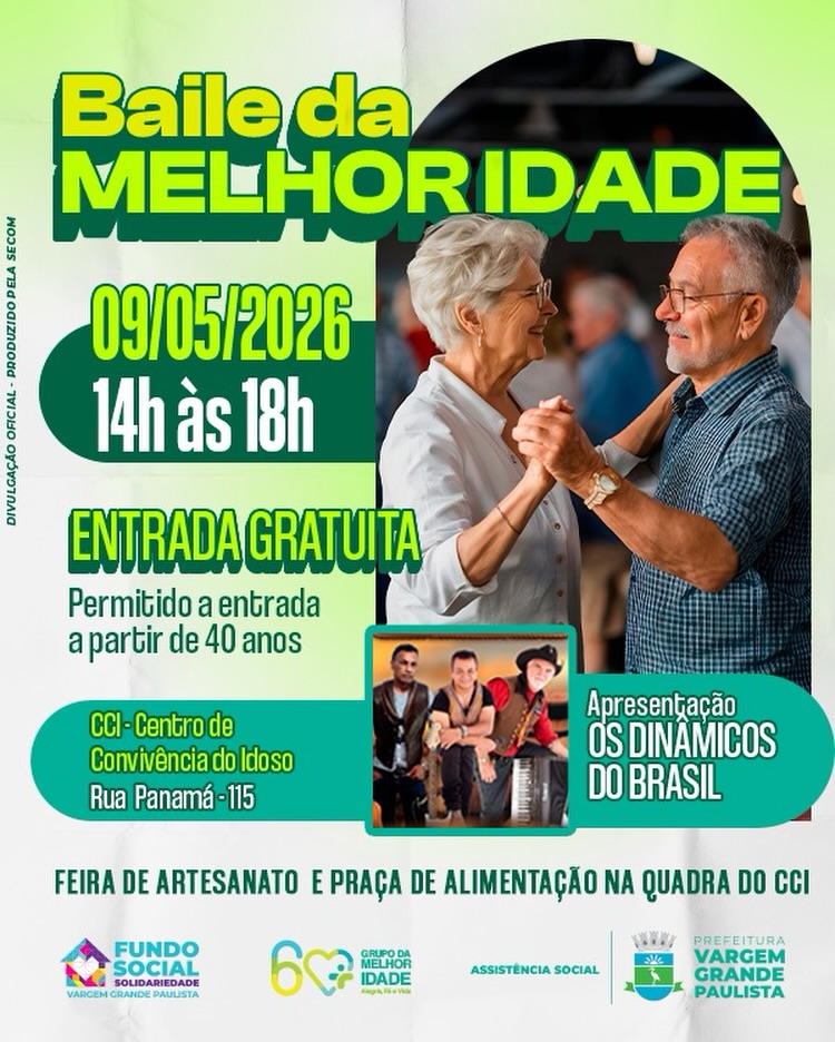 Vem aí mais uma edição do Baile da Melhor Idade!