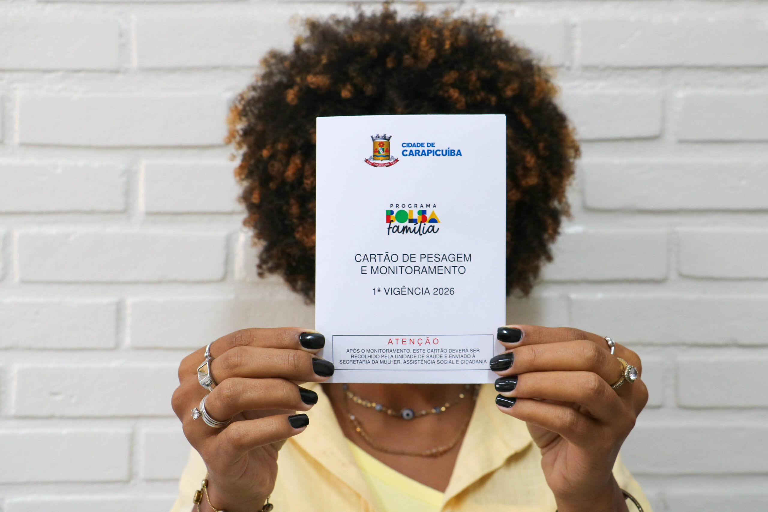 Prefeitura de Carapicuíba inicia o período de retirada do Cartão Pesagem da 1ª Vigência de 2026