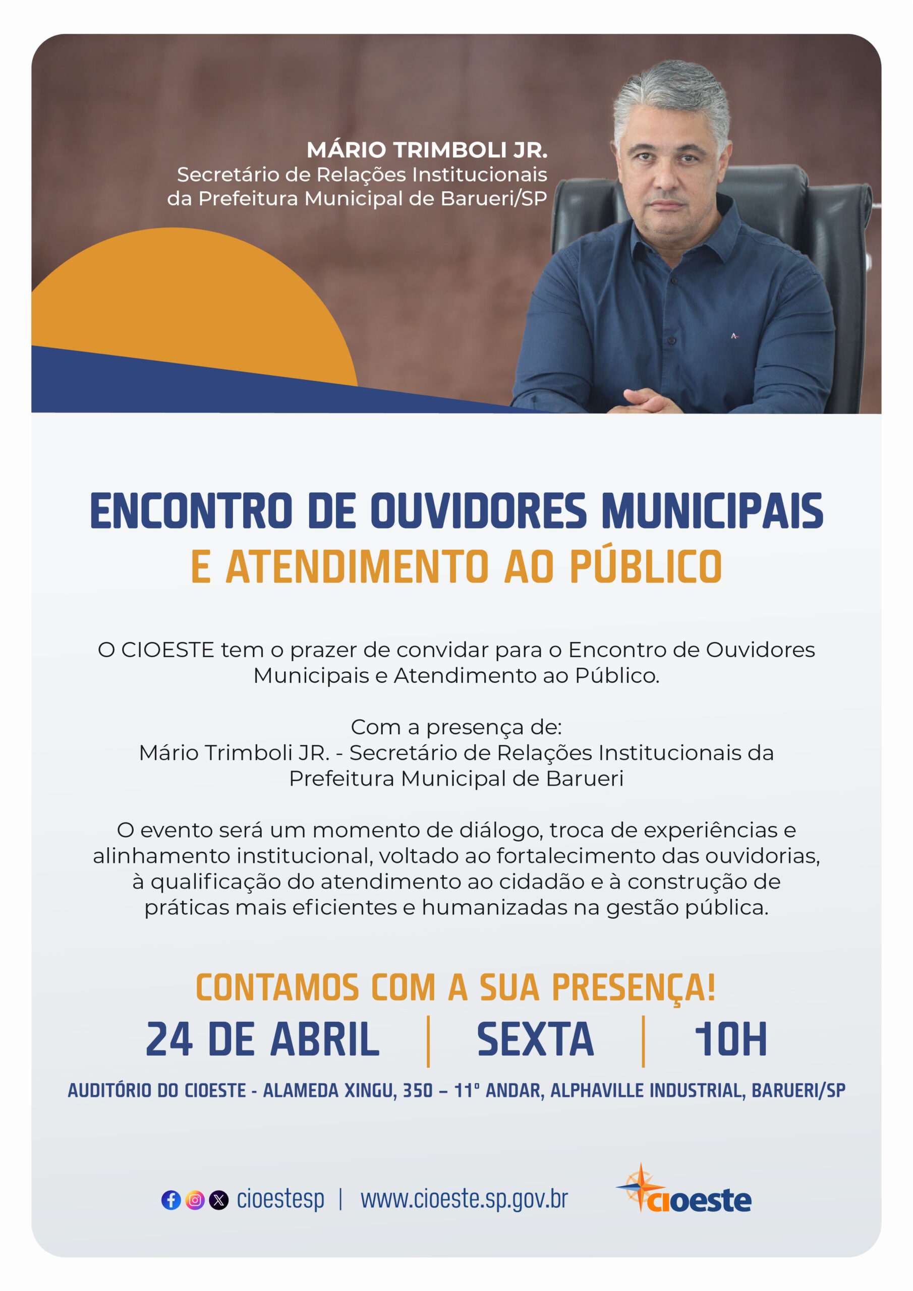 Enconto de Ouvidores Municipais e Atendimento ao Público