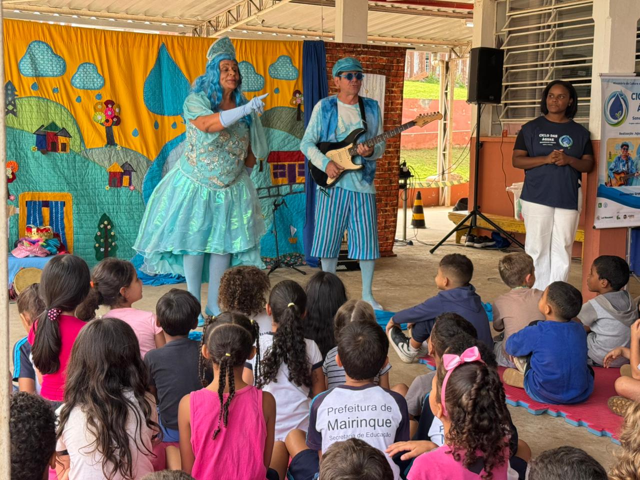 Saneaqua promove educação ambiental nas escolas municipais de Mairinque com espetáculo teatral