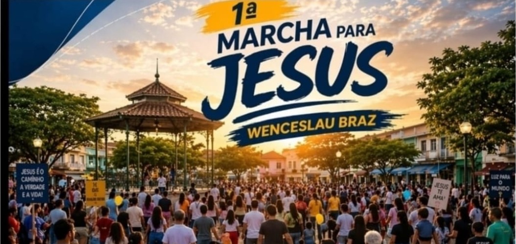 Wenceslau Braz realiza a 1ª edição da Marcha para Jesus com grande mobilização de fiéis