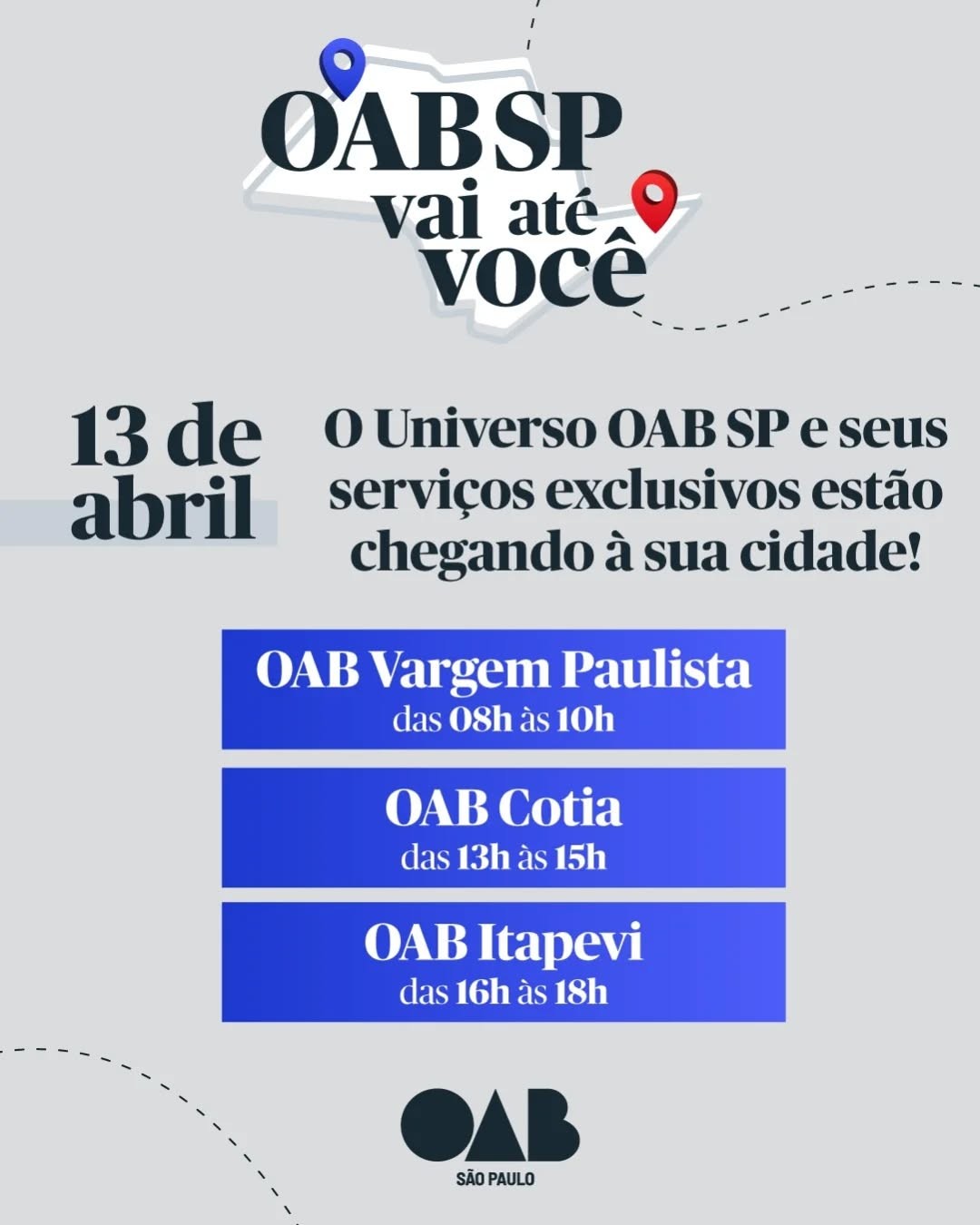 PARTICIPE! OAB SP Vai Até Você