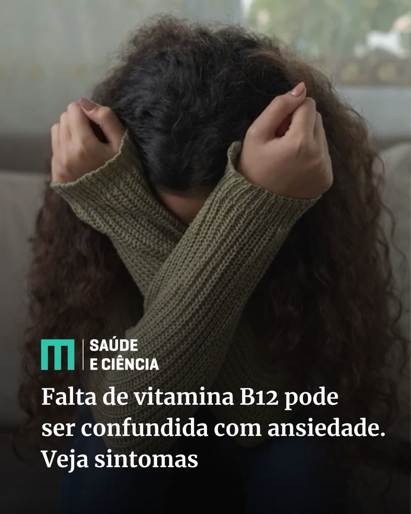 Falta de vitamina B12 pode ser confundida com ansiedade
