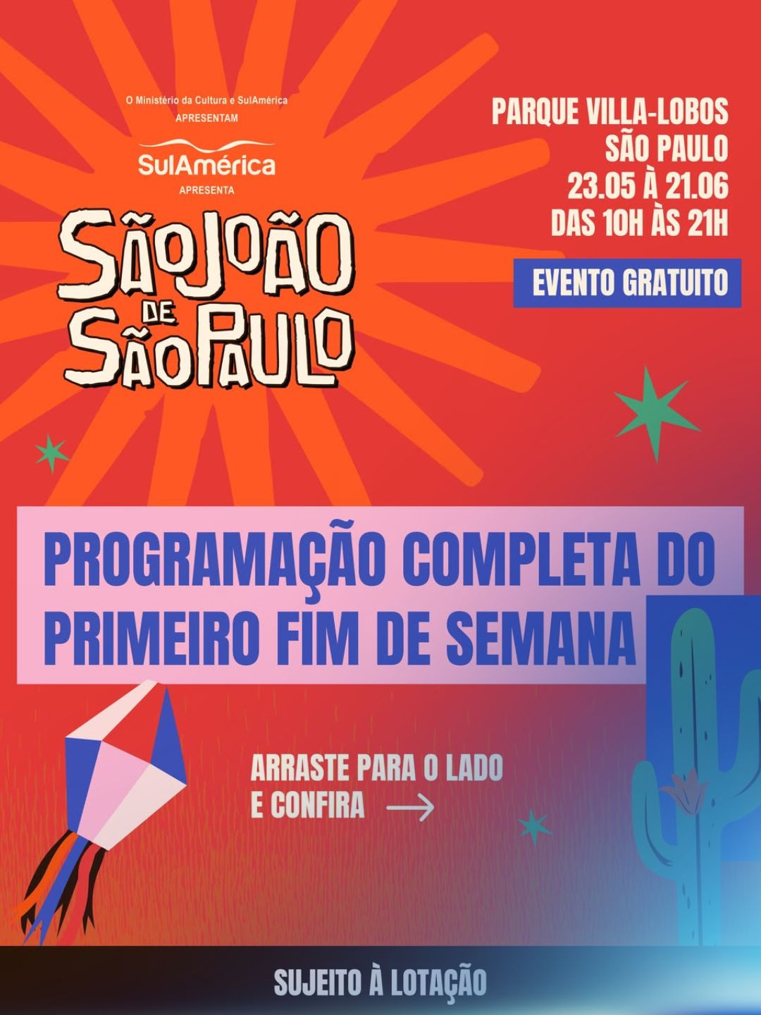 São Paulo ganha Mega Festa de São João com entrada gratuita