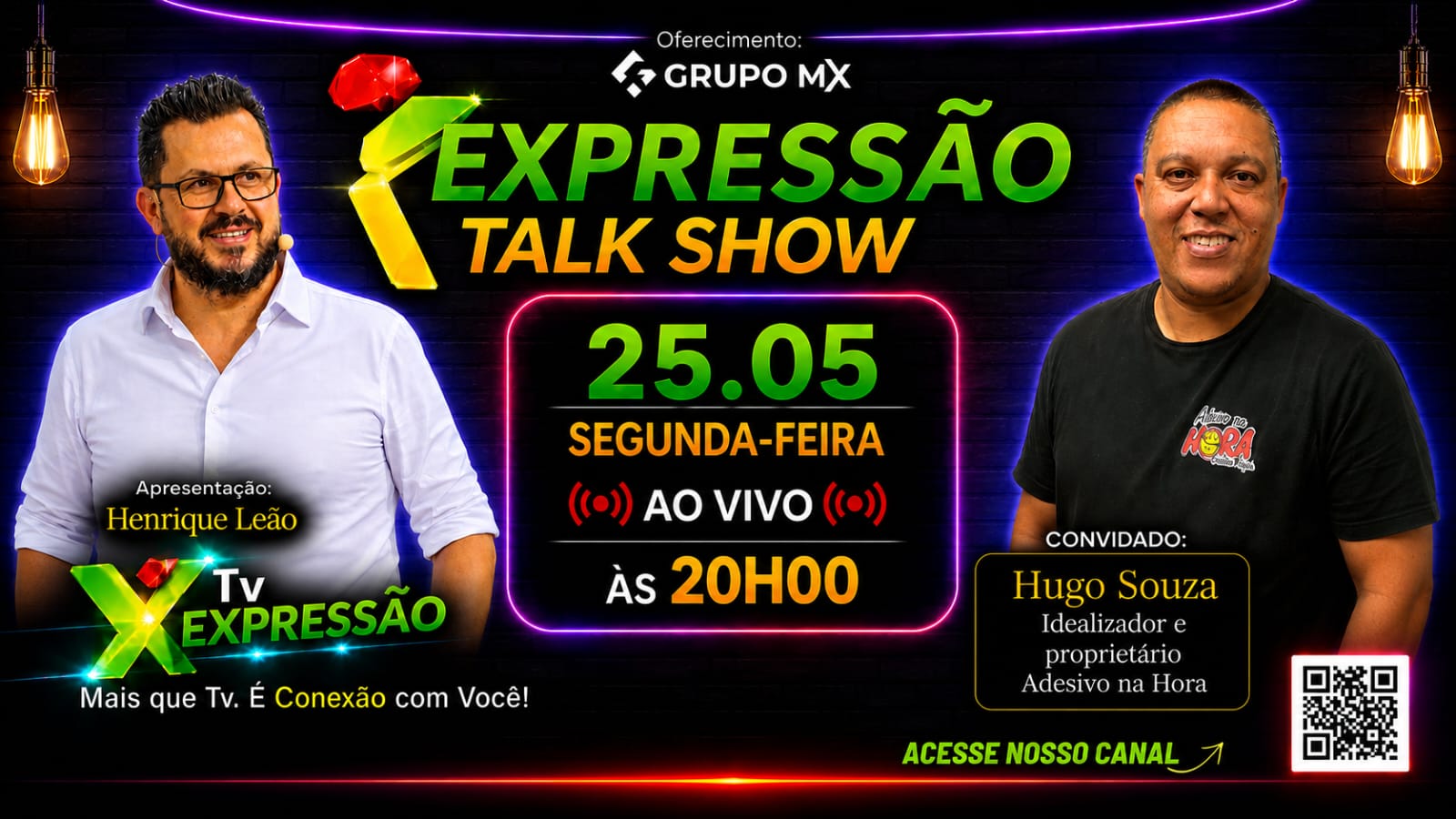 Expressão Talk Show recebe empresário Hugo Souza em edição especial desta segunda-feira (25)