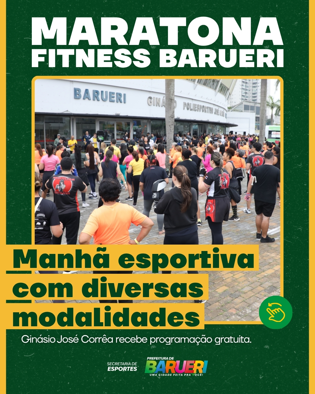 Neste sábado, dia 30 de maio, a manhã começou em ritmo de movimento em Barueri!