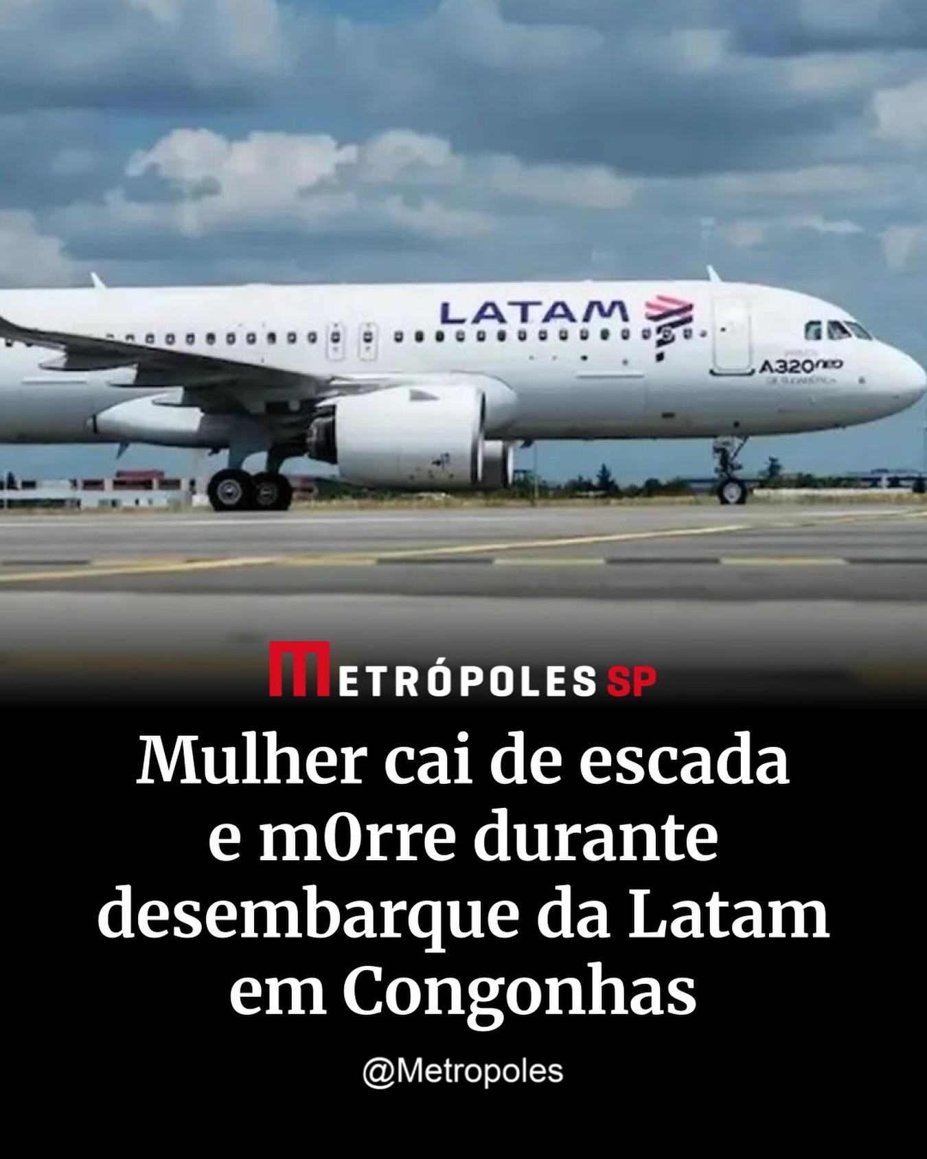 Uma mulher morreu após cair da escada durante o desembarque de um avião, no Aeroporto de Congonhas, na zona sul de São Paulo, na última sexta-feira (29/5)