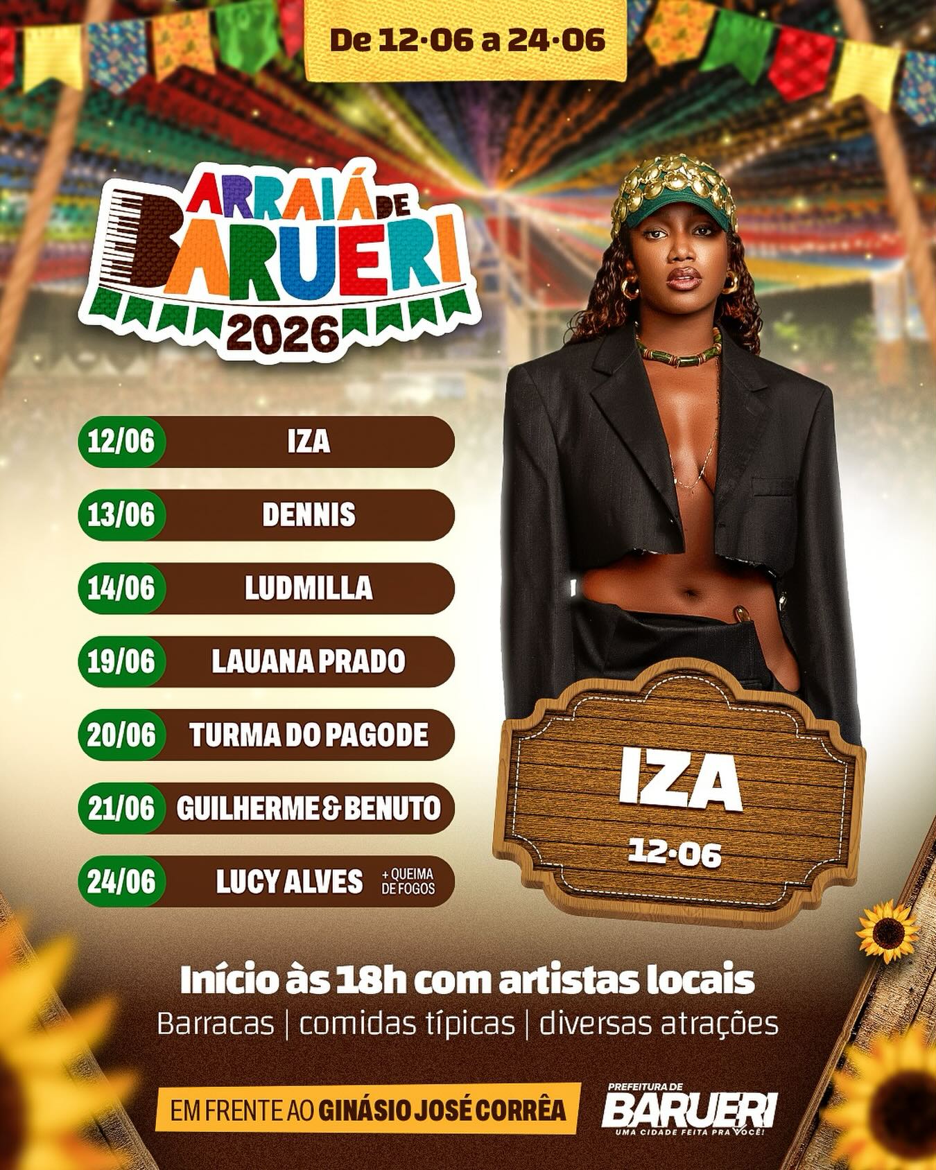 O Arraiá de Barueri vai ficar PESADÃO!