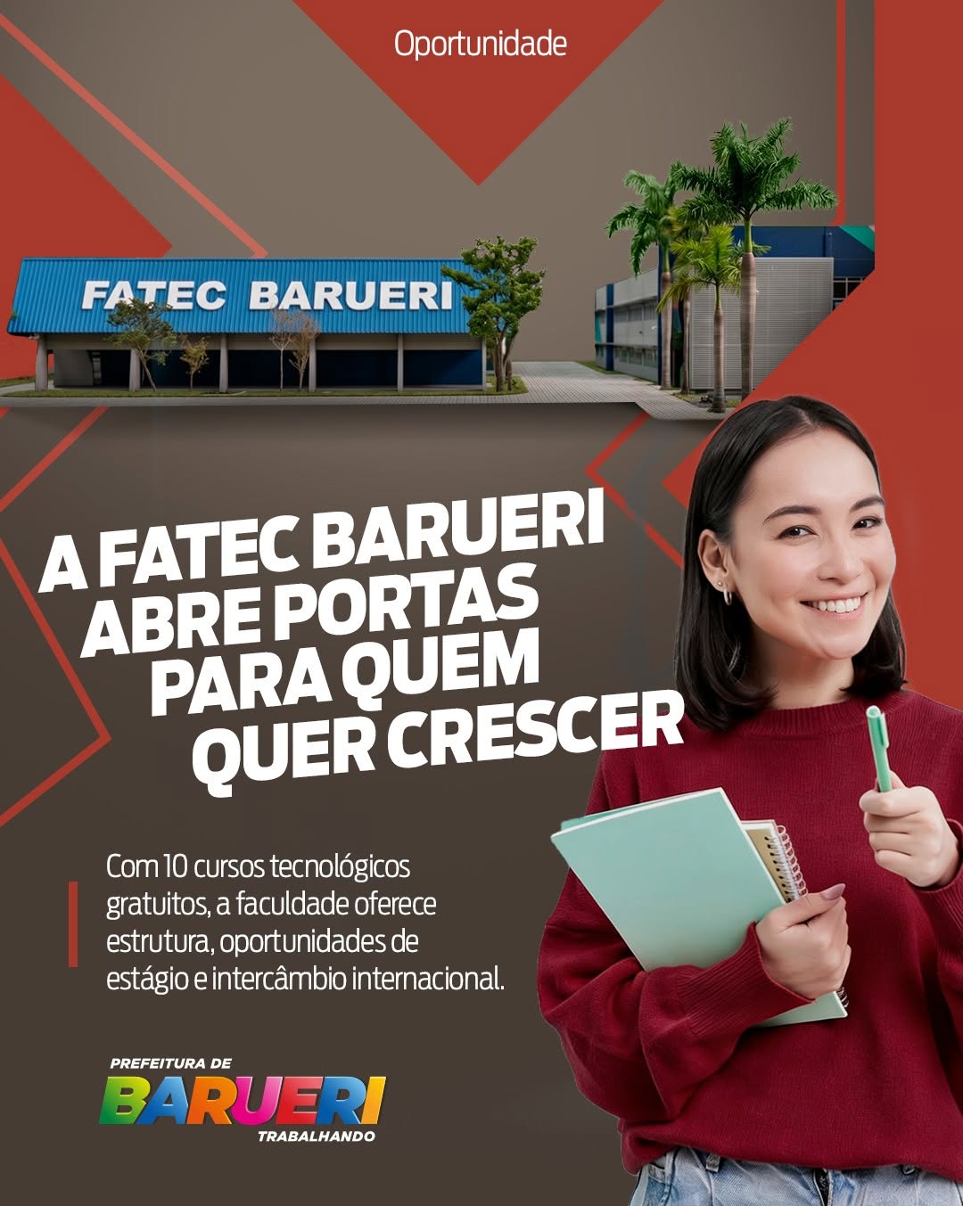 Você sabia que Barueri tem uma faculdade totalmente gratuita?