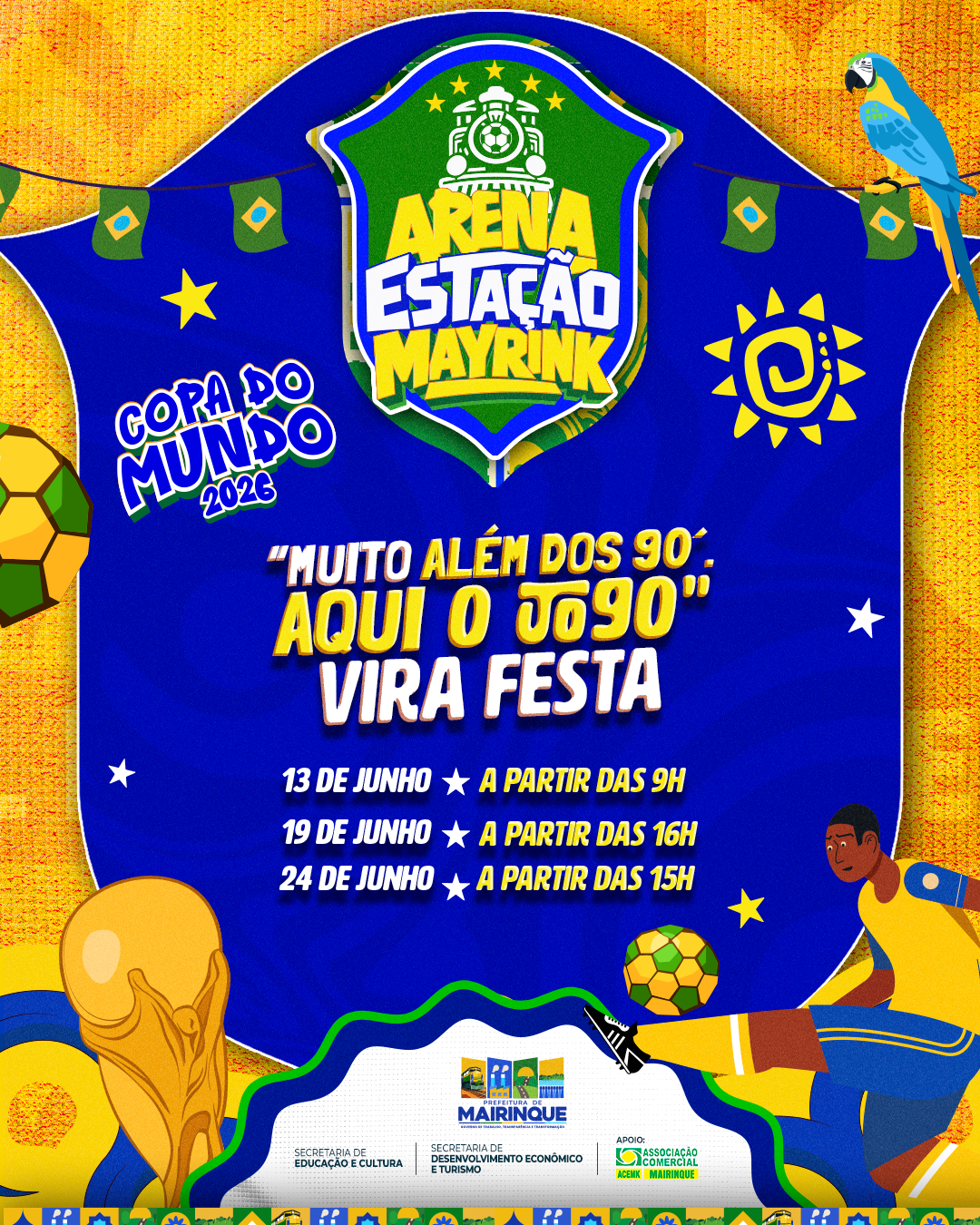 Arena Estação Mayrink entra no clima da Copa do Mundo com programação especial