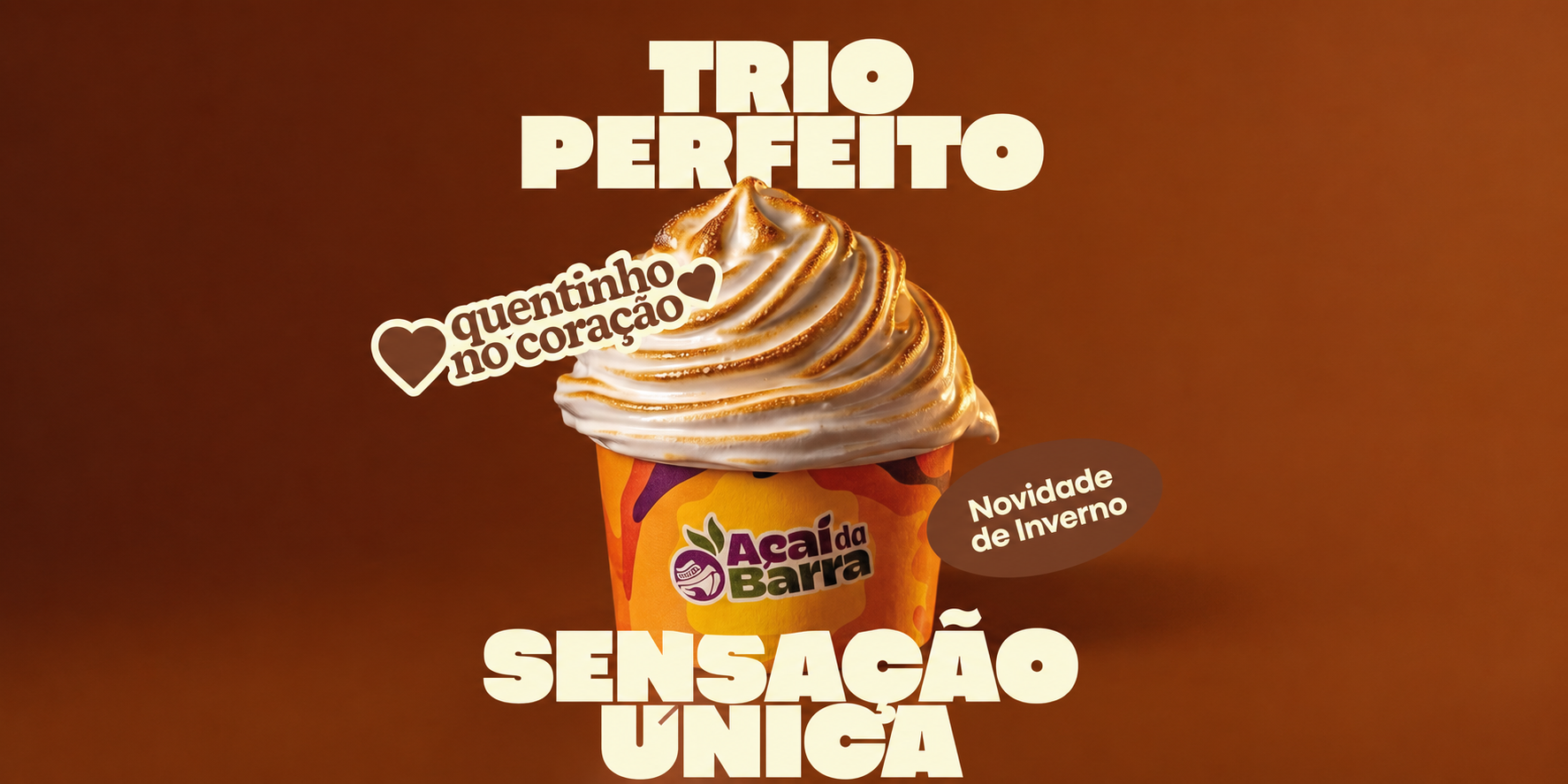 Açaí da Barra lança Campanha de Inverno com o tema “Quentinho no Coração” e aposta na experiência de consumo