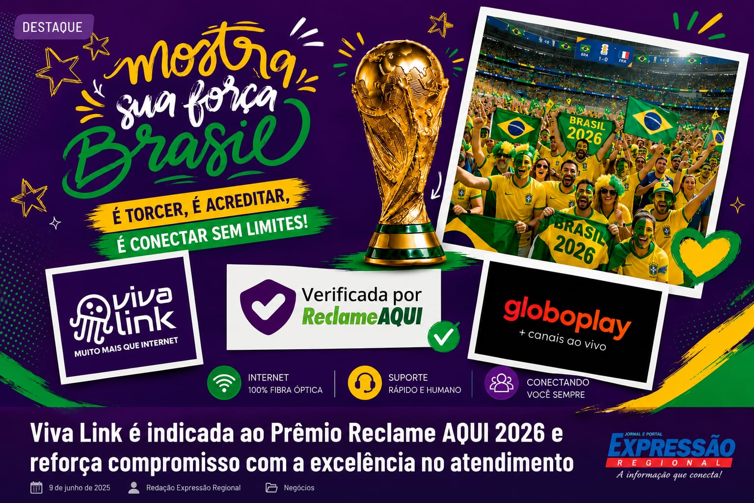 Viva Link é indicada ao Prêmio Reclame AQUI 2026 e reforça compromisso com a excelência no atendimento