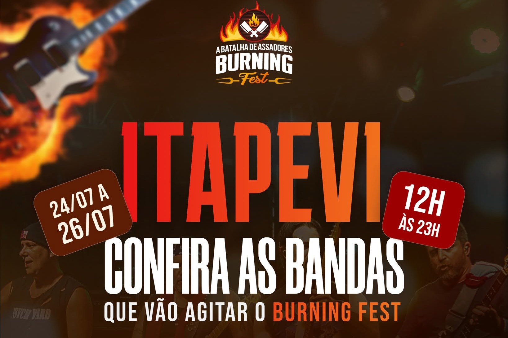 O Burning Fest em Itapevi está chegando com muito rock para você!