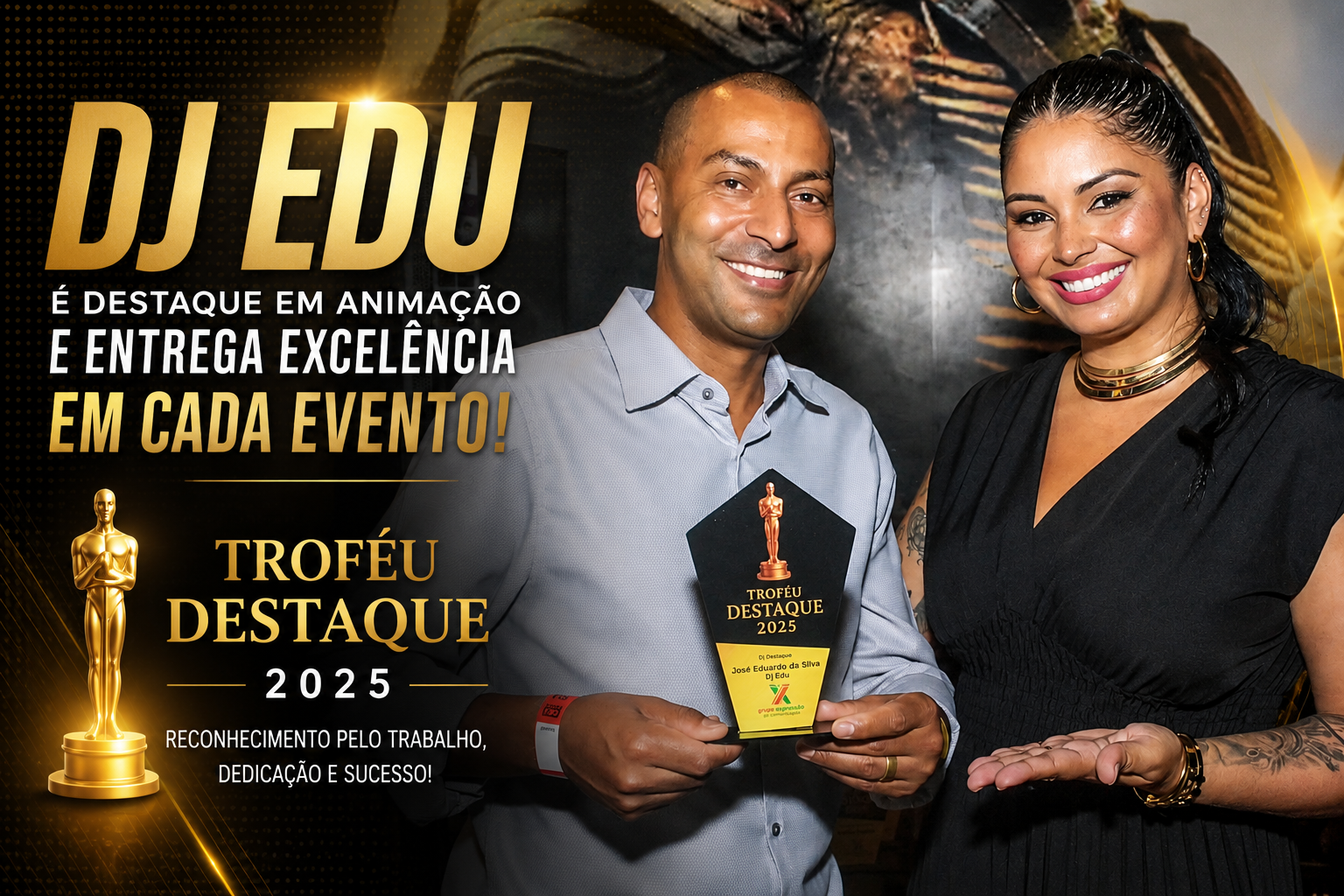 DJ Edu é referência em animação de eventos e celebra conquista do Troféu Destaque 2025