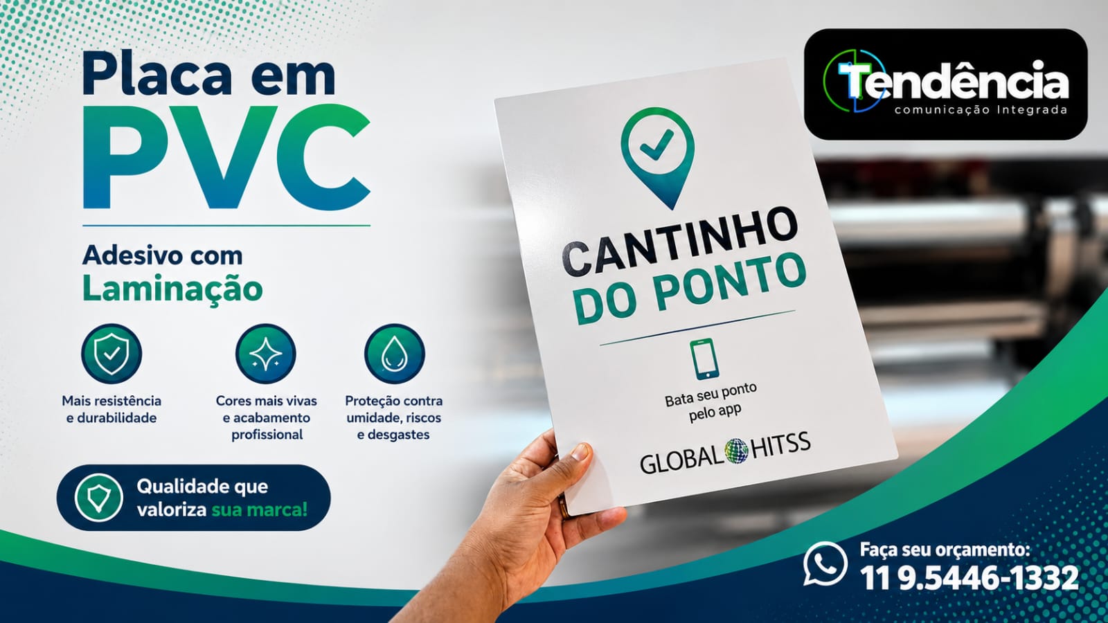 Comunicação visual com qualidade profissional valoriza empresas, escritórios e comércios