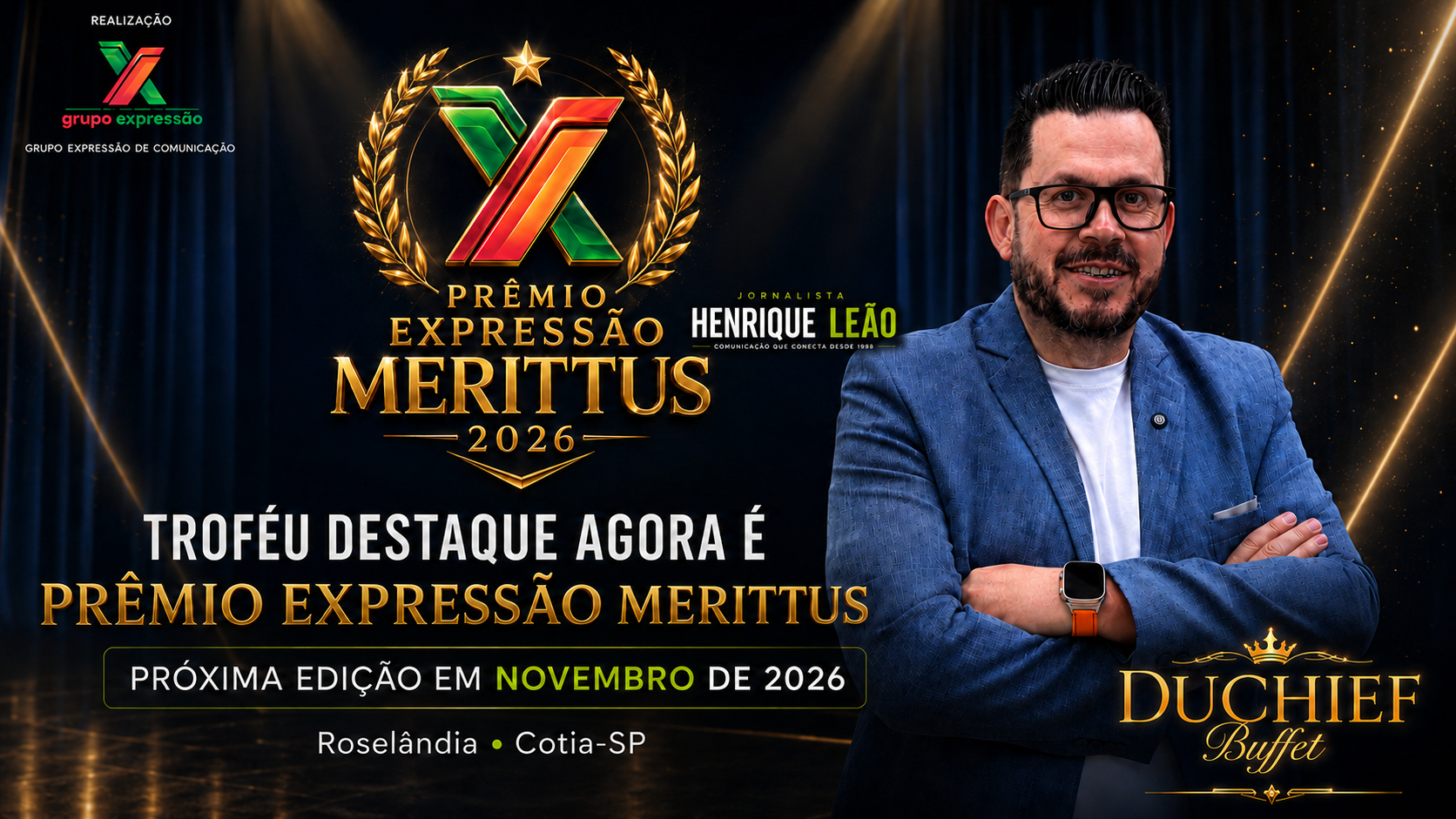 Troféu Destaque ganha nova identidade e passa a se chamar Prêmio Expressão Merittus