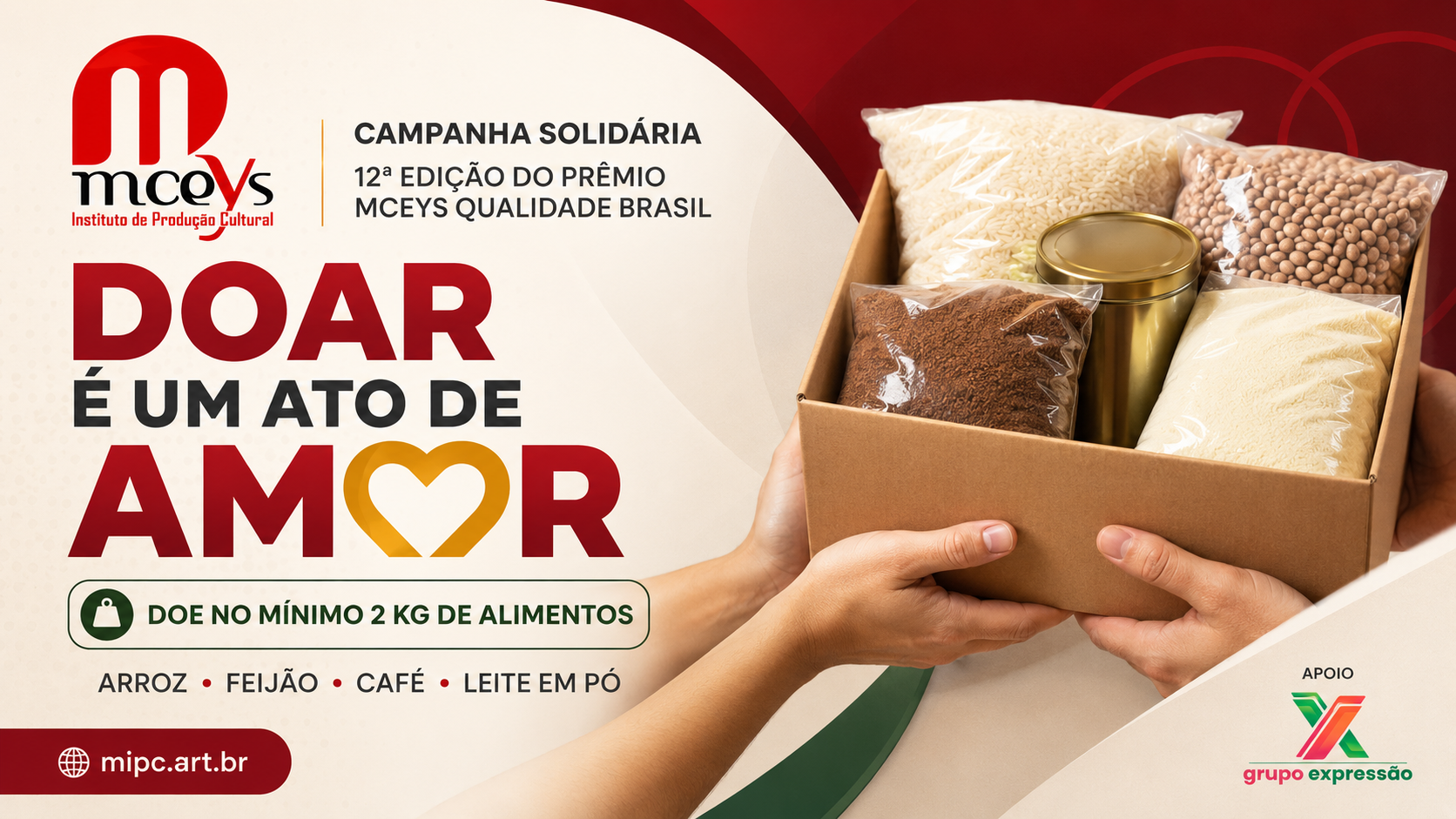 Prêmio Mceys Qualidade Brasil mobiliza campanha de arrecadação de alimentos em sua 12ª edição