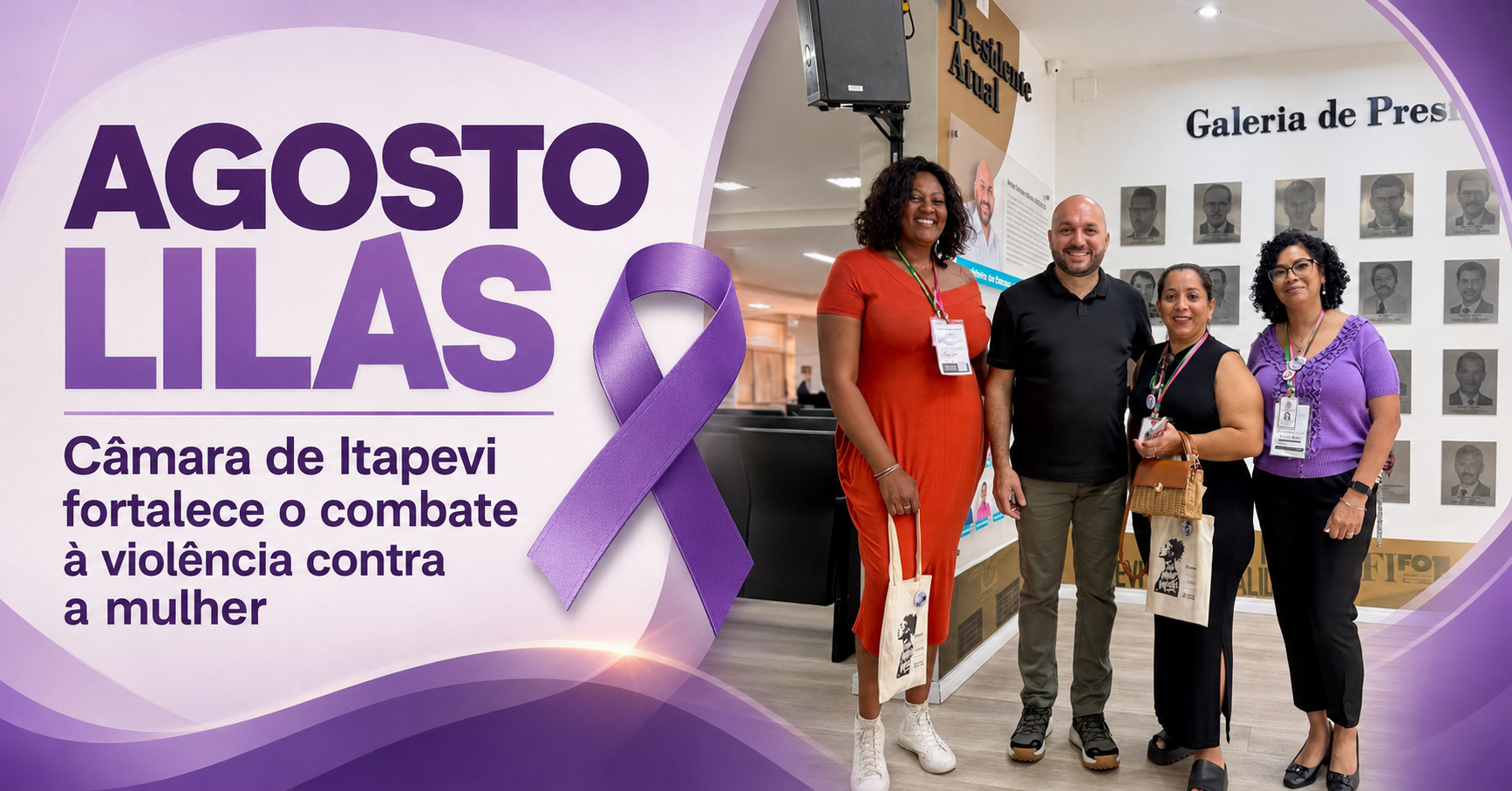 Câmara Municipal de Itapevi promove palestra de conscientização pelo Agosto Lilás