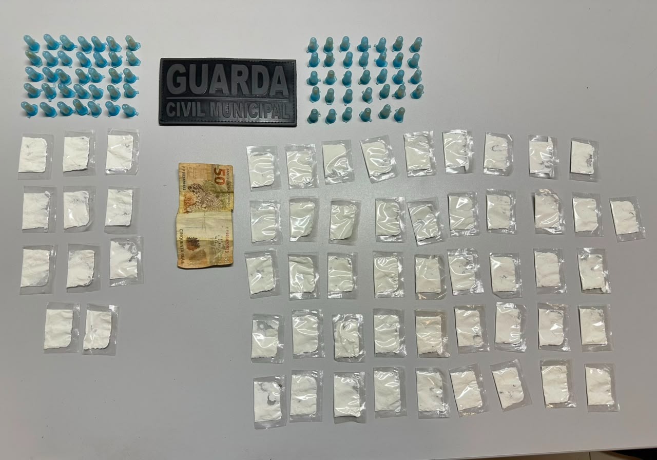 GCM de Mairinque realiza prisão em flagrante por tráfico de drogas durante patrulhamento preventivo