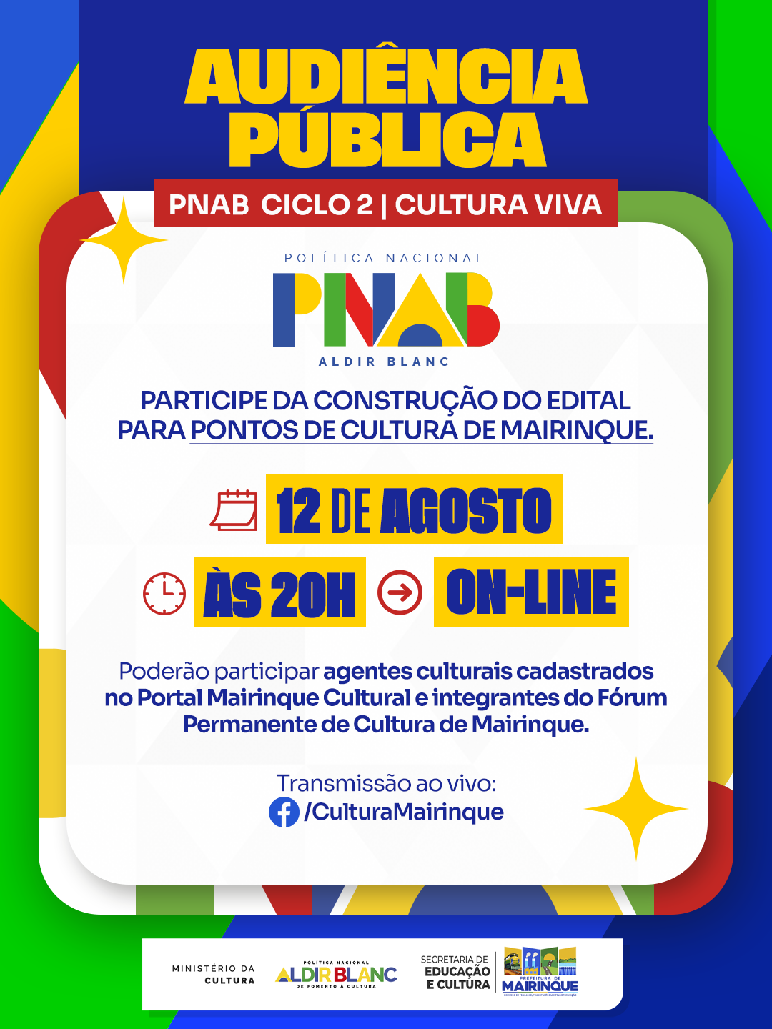 Mairinque realiza audiência pública para construção do edital de Pontos de Cultura