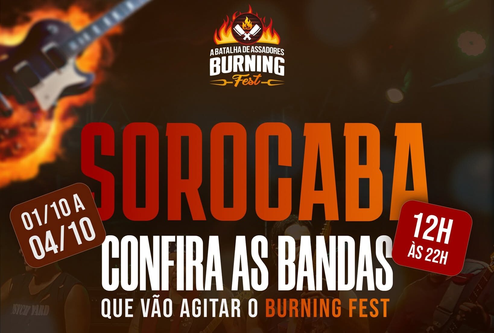 Rock, churrasco e entrada gratuita: Burning Fest promete agitar Sorocaba por quatro dias