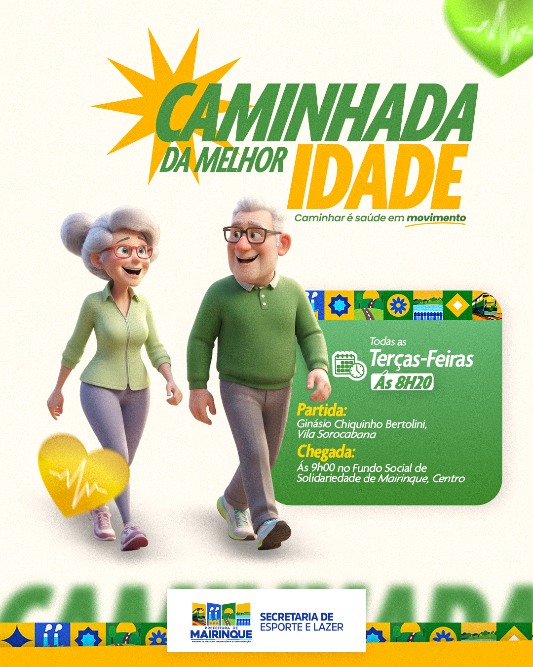 Caminhada da Melhor Idade promove saúde e qualidade de vida em Mairinque