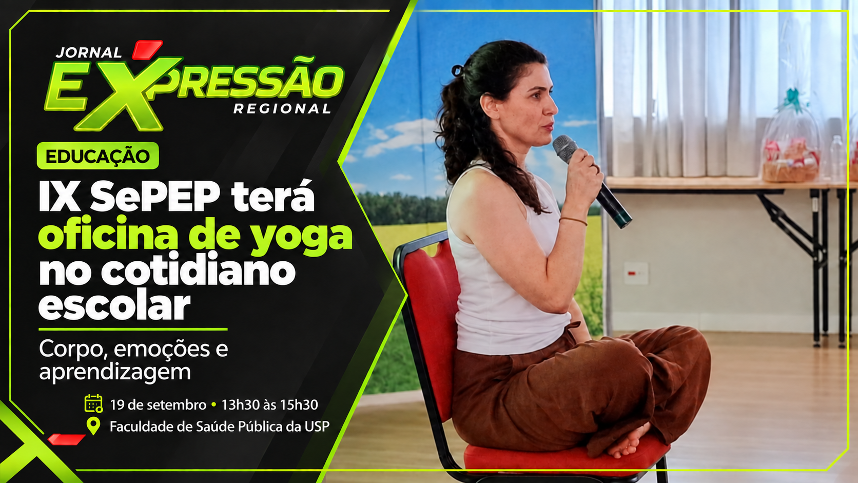 IX SePEP terá oficina sobre corpo, emoções e práticas de yoga no cotidiano escolar