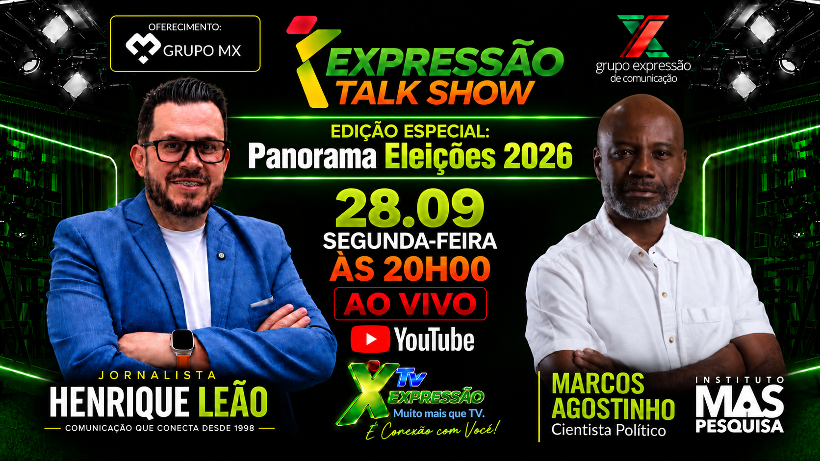 Expressão Talk Show recebe Marcos Agostinho para analisar cenário eleitoral da Região Oeste na semana das eleições