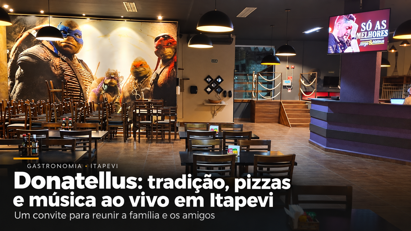 Donatellus une tradição, pizzas e música ao vivo em Itapevi