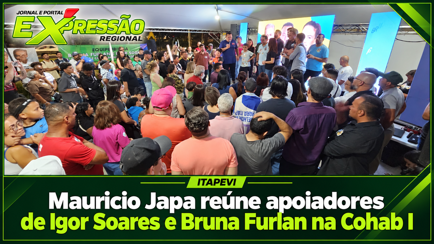 Mauricio Japa reúne lideranças e apoiadores de Igor Soares e Bruna Furlan em grande encontro na Cohab I