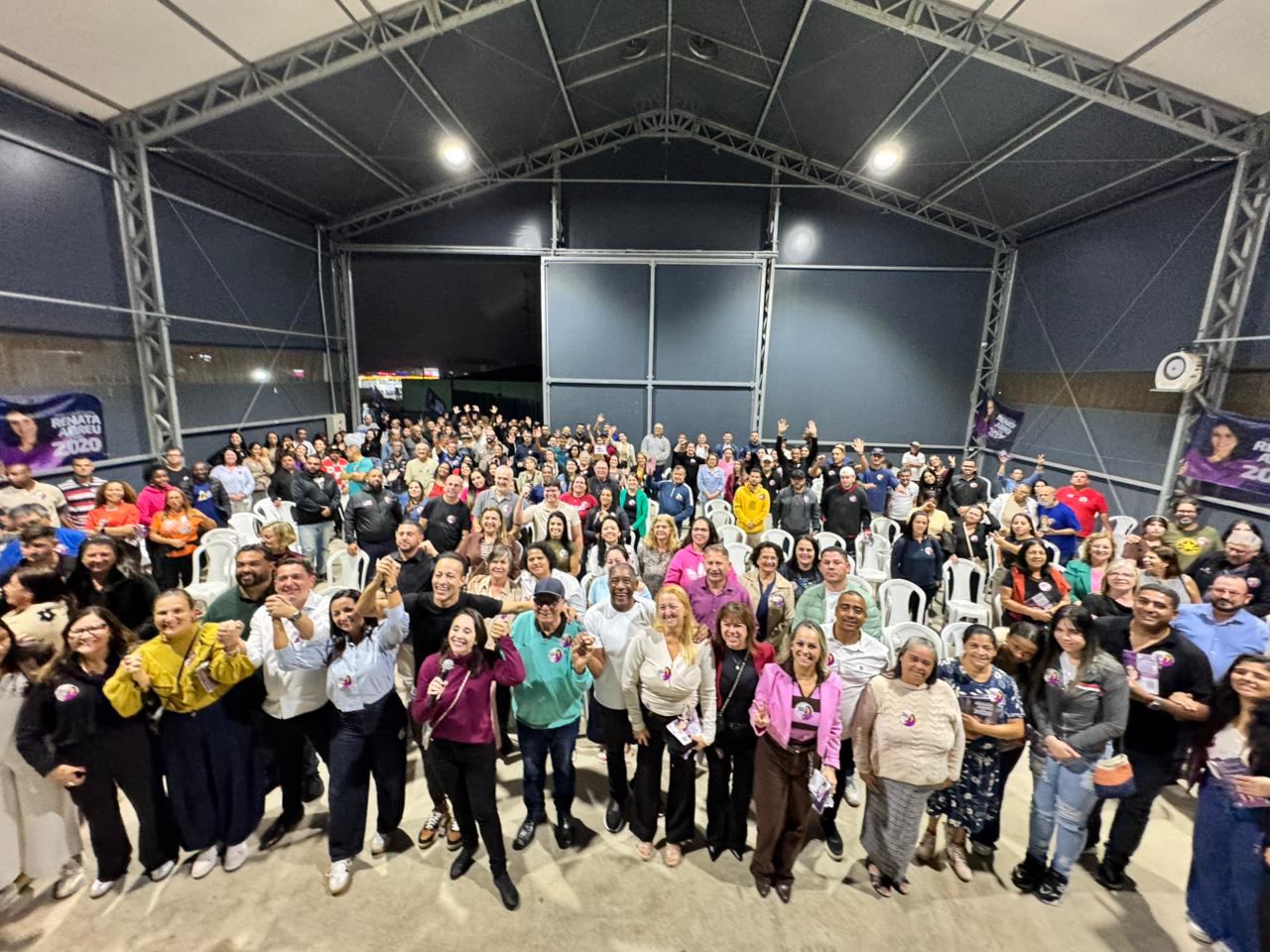 Piter Santos reúne apoiadores e recebe Renata Abreu e Geraldo Rufino em Vargem Grande Paulista