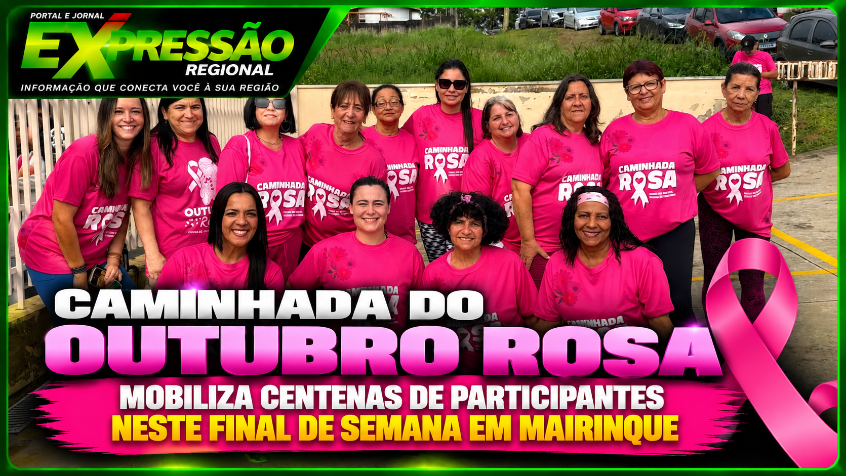 Caminhada Rosa promove conscientização e incentivo aos cuidados com a saúde da mulher em Mairinque