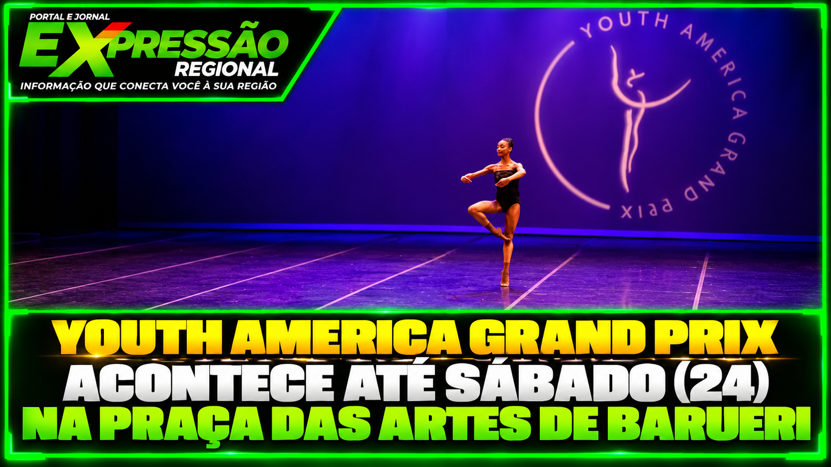 Youth America Grand Prix acontece até sábado (24) na Praça das Artes de Barueri
