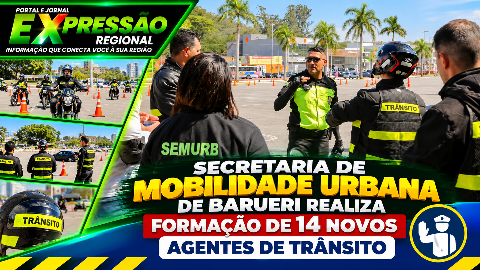 Secretaria de Mobilidade Urbana de Barueri realiza formação de 14 novos agentes de trânsito