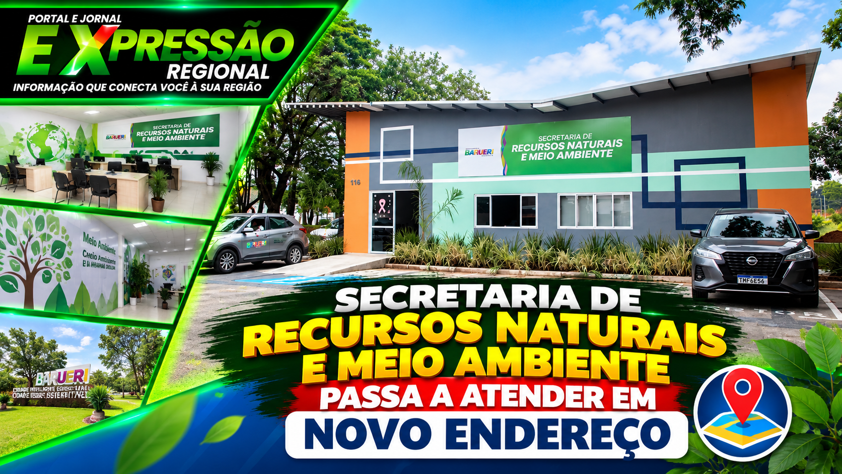 Secretaria de Recursos Naturais e Meio Ambiente passa a atender em novo endereço