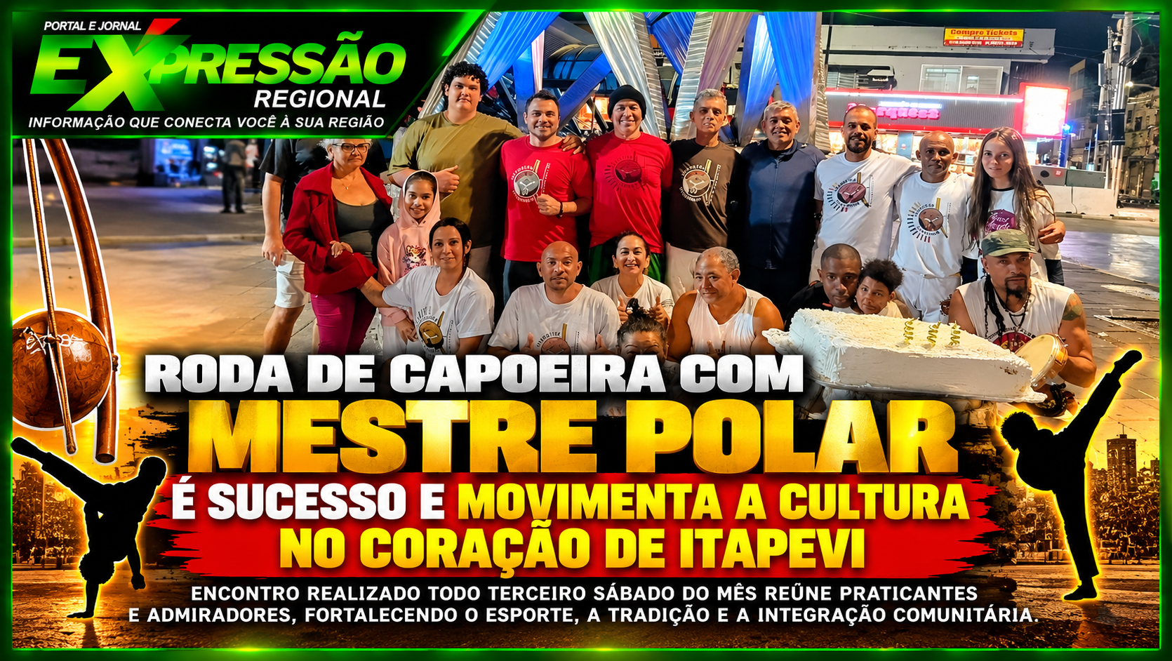Roda Mensal de Capoeira é sucesso em Itapevi e fortalece o esporte, a cultura e a integração da comunidade