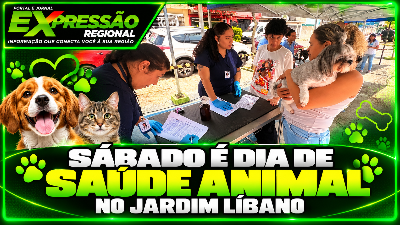 Sábado é dia de Saúde Animal no Jardim Líbano
