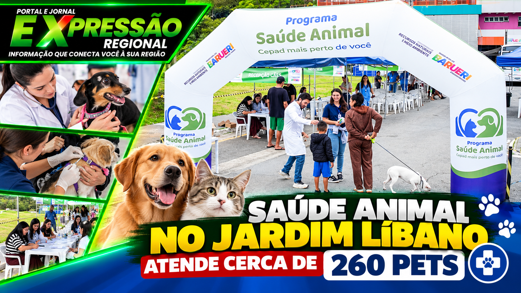 Saúde Animal no Jardim Líbano atende cerca de 260 pets