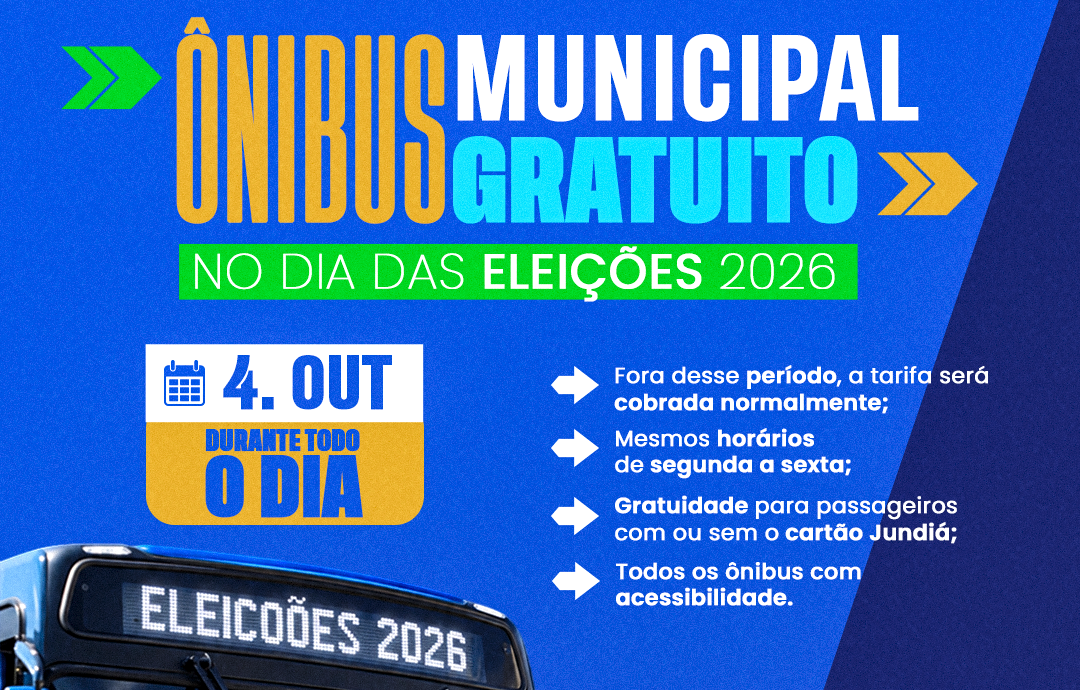 Transporte coletivo será gratuito em Mairinque no dia das Eleições 2026