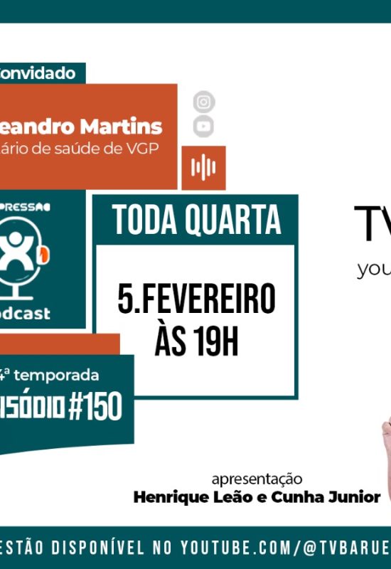 Expressão Podcast estreia nesta quarta-feira (05) sua 4ª temporada na TV Barueri